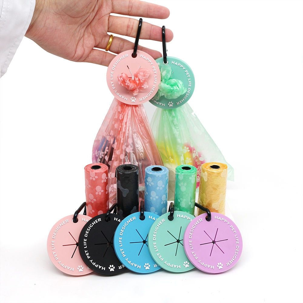 Hands-Free Dog Poop Bag Holder & Leash Clip – Convenient Pet Waste Dispenser