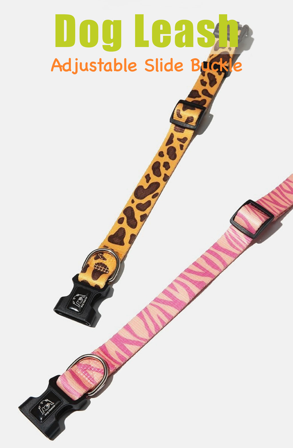 Stylish Animal-Print Dog Leash – No Pull, No Tangle, Soft-Grip Handle | Leopard & Zebra Design