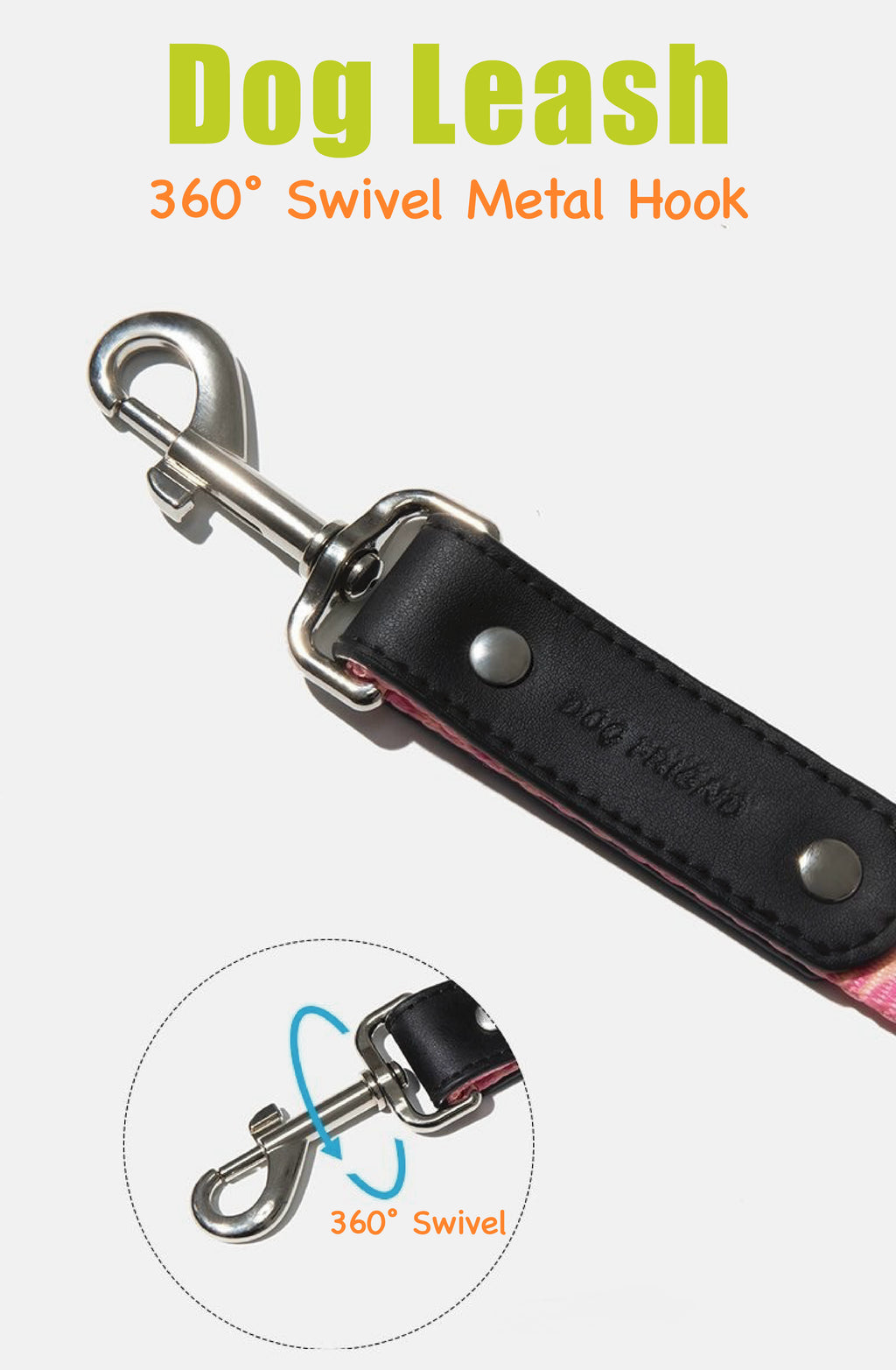 Stylish Animal-Print Dog Leash – No Pull, No Tangle, Soft-Grip Handle | Leopard & Zebra Design