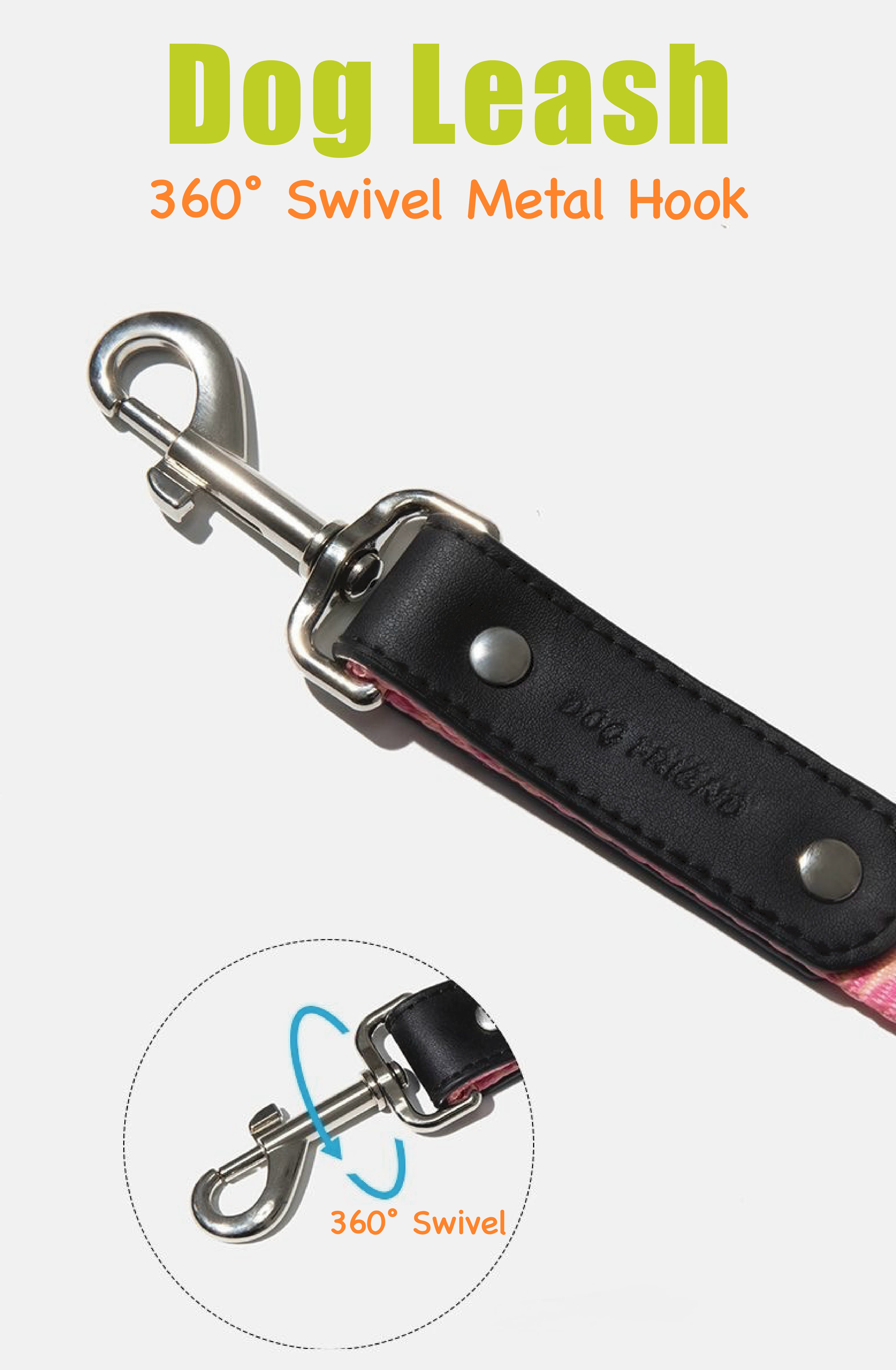 Stylish Animal-Print Dog Leash – No Pull, No Tangle, Soft-Grip Handle | Leopard & Zebra Design