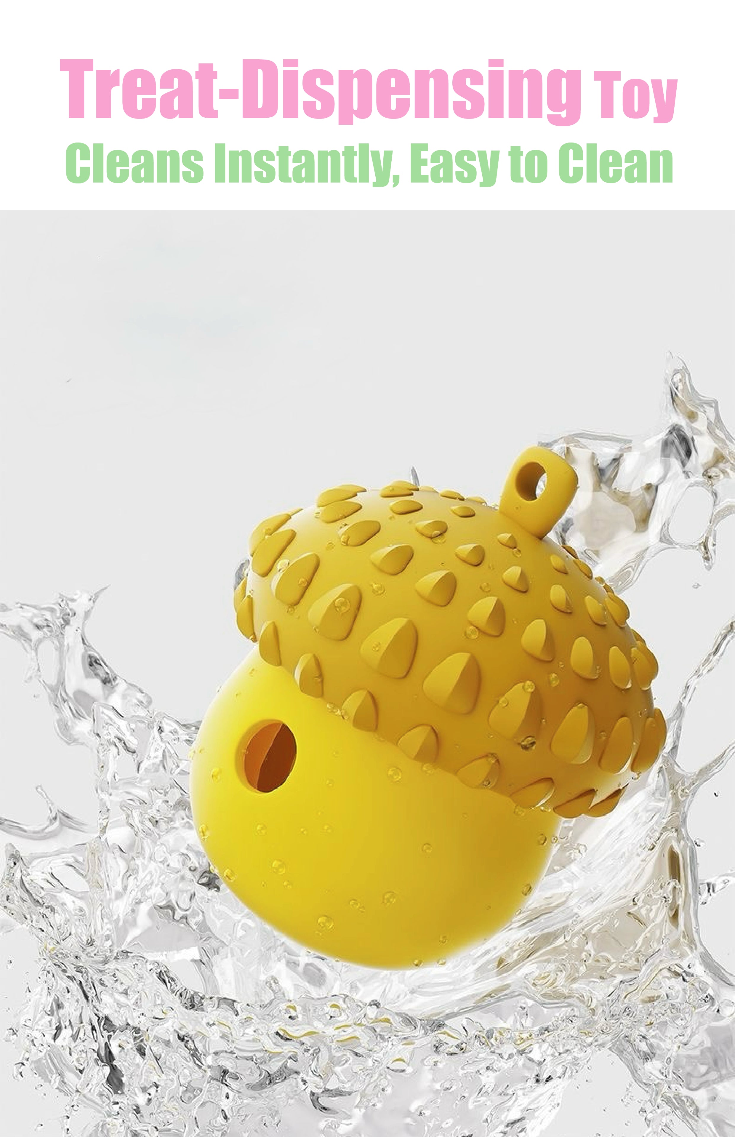 Interactive Treat-Dispensing Dog Toy – Detachable Wobble Design for Chewing, Dental Care & Solo Play