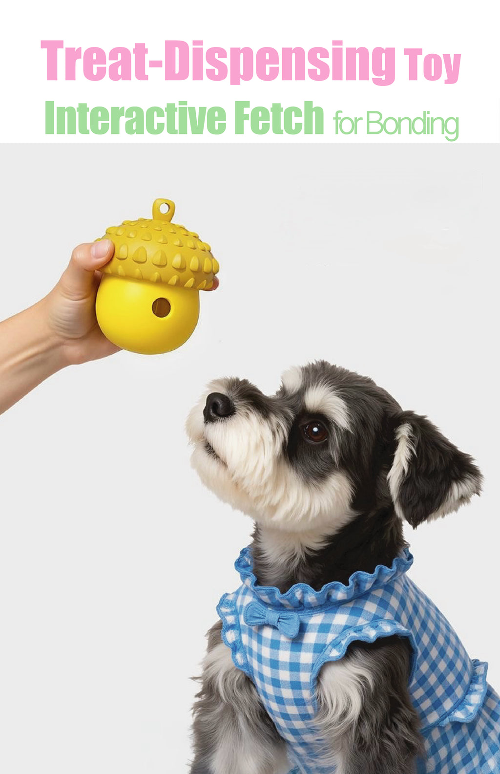 Interactive Treat-Dispensing Dog Toy – Detachable Wobble Design for Chewing, Dental Care & Solo Play