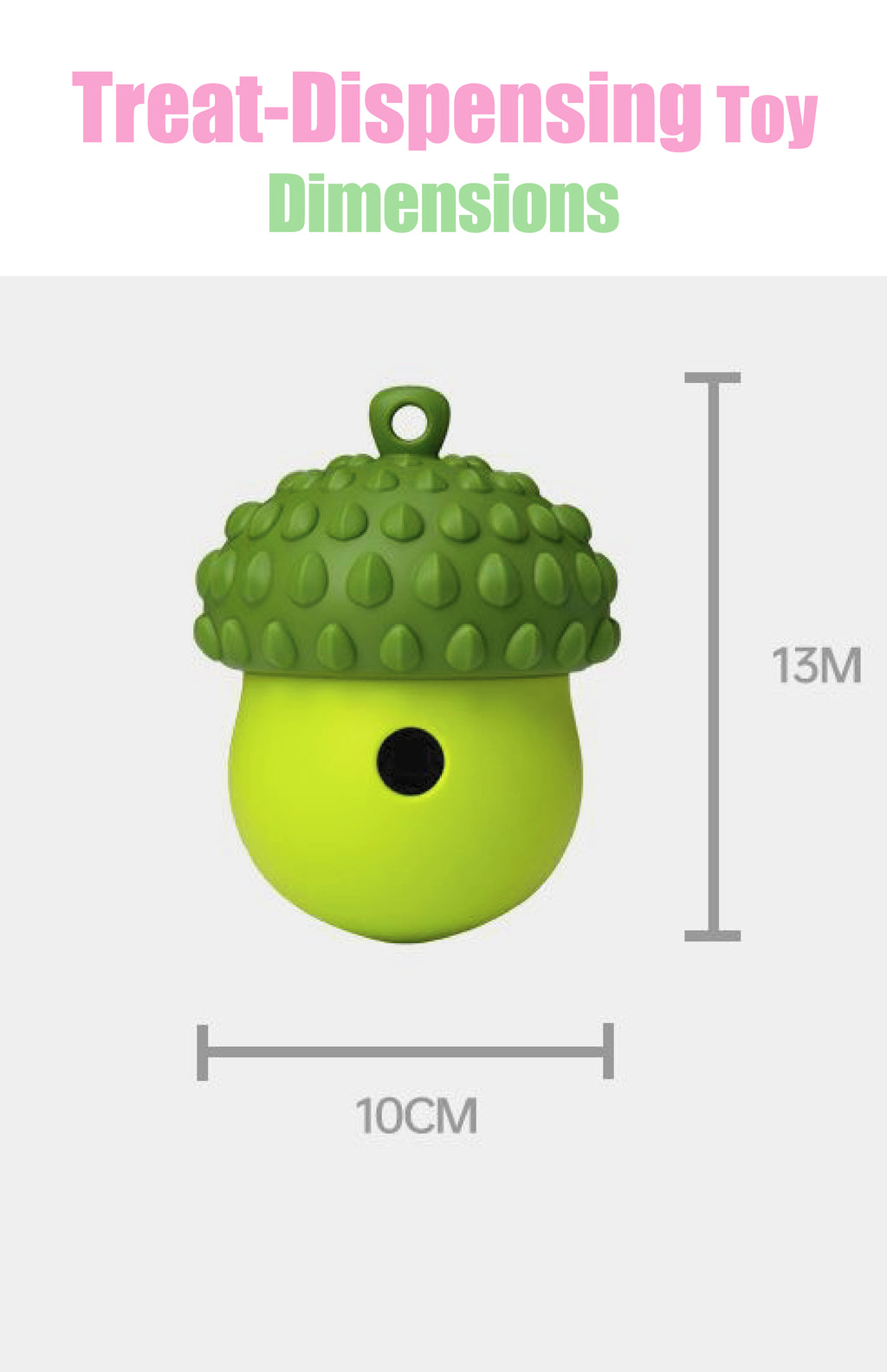 Interactive Treat-Dispensing Dog Toy – Detachable Wobble Design for Chewing, Dental Care & Solo Play