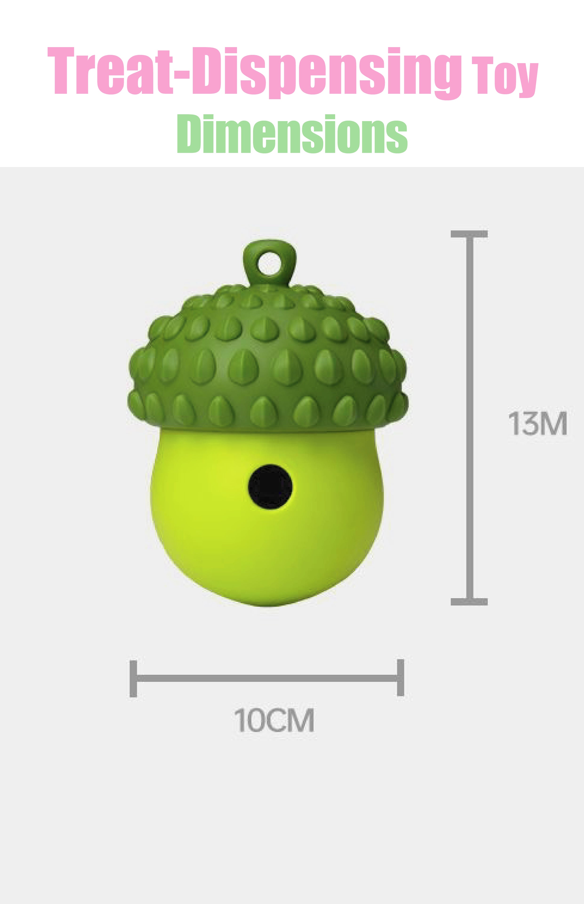 Interactive Treat-Dispensing Dog Toy – Detachable Wobble Design for Chewing, Dental Care & Solo Play