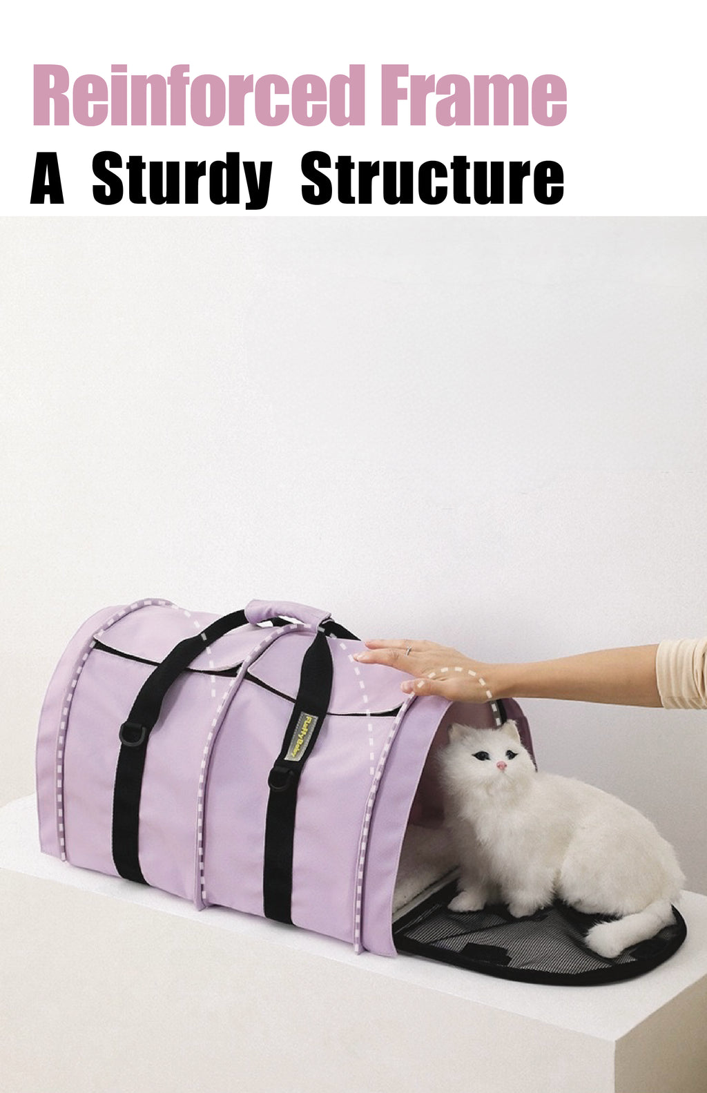 Large Capacity Pet Sling Bag – Heavy-Duty Travel Carrier for Cats and Small Dogs, Perfect for Picnic & Camping