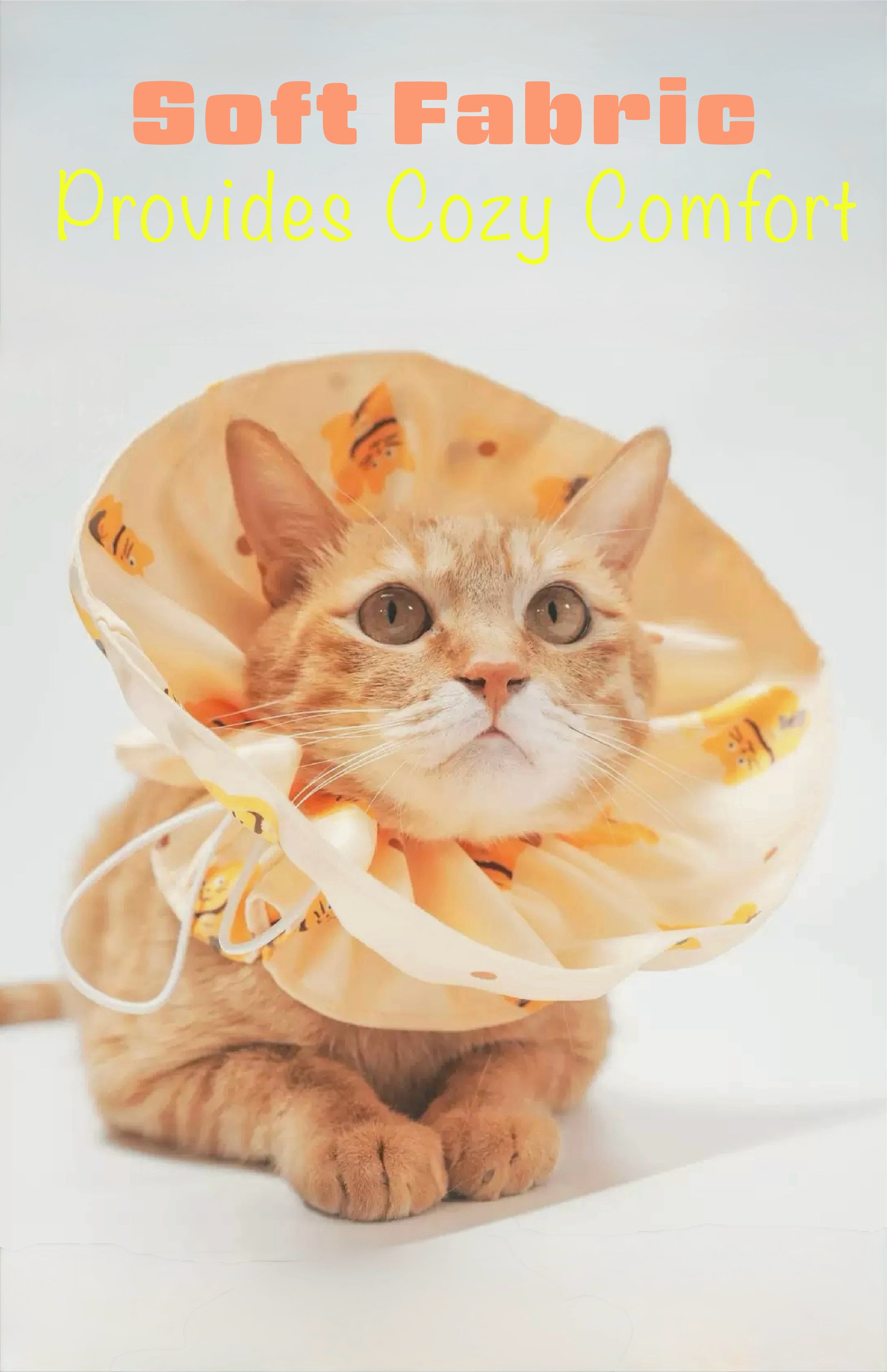 Soft Adjustable Pet Recovery Collar – Comfortable Anti-Scratch Elizabeth Cone for Dogs & Cats